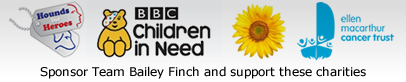 Sponsor Team Bailey Finch and support these charities